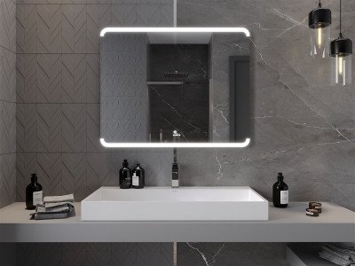 Mexen Nida  Led fürdöszobai tükör  100 x 100 cm, LED 6000K, + páramentesítö - 9806-100-100-611-00 Led Tükör