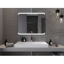 Mexen Nida  Led fürdöszobai tükör  100 x 100 cm, LED 6000K, + páramentesítö - 9806-100-100-611-00 Led Tükör Led Tükör 406594 Mexen