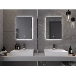 Mexen Sun  Led fürdöszobai tükör  50 x 70 cm, LED 6000K, + páramentesítö - 9807-050-070-611-00 Led Tükör