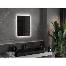 Mexen Sun  Led fürdöszobai tükör  50 x 70 cm, LED 6000K, + páramentesítö - 9807-050-070-611-00 Led Tükör Led Tükör 406594 Mexen