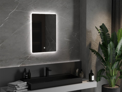 Mexen Sun  Led fürdöszobai tükör  60 x 80 cm, LED 6000K, + páramentesítö - 9807-060-080-611-00 Led Tükör