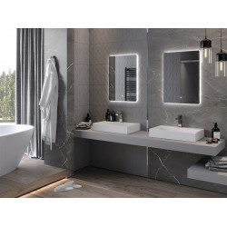Mexen Sun  Led fürdöszobai tükör  60 x 80 cm, LED 6000K, + páramentesítö - 9807-060-080-611-00 Led Tükör Led Tükör 406594 Mexen