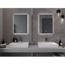 Mexen Sun  Led fürdöszobai tükör  60 x 80 cm, LED 6000K, + páramentesítö - 9807-060-080-611-00 Led Tükör