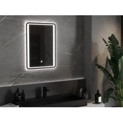 Mexen Zusa  Led fürdöszobai tükör  50 x 70 cm, LED 6000K, + páramentesítö - 9808-050-070-611-00 Led Tükör Led Tükör 406594 Mexen