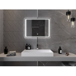 Mexen Zusa  Led fürdöszobai tükör  80 x 60 cm, LED 6000K, + páramentesítö - 9808-080-060-611-00 Led Tükör