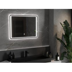 Mexen Zusa  Led fürdöszobai tükör  80 x 60 cm, LED 6000K, + páramentesítö - 9808-080-060-611-00 Led Tükör Led Tükör 406594 Mexen