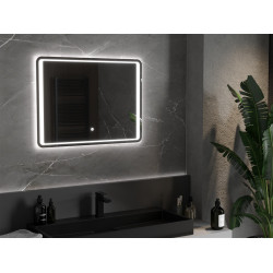 Mexen Zusa  Led fürdöszobai tükör  100 x 80 cm, LED 6000K, + páramentesítö - 9808-100-080-611-00 Led Tükör Led Tükör 406594 Mexen