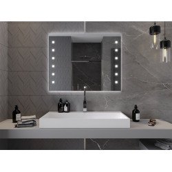 Mexen Ner  Led fürdöszobai tükör  100 x 80 cm, LED 6000K, + páramentesítö - 9809-100-080-611-00 Led Tükör