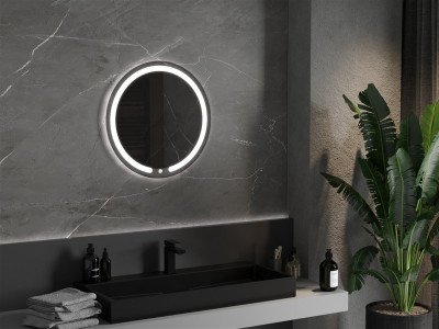 Mexen rózsa  Led fürdöszobai tükör, kerek 70 cm, LED 6000K, + páramentesítö - 9810-070-070-611-00 Led Tükör