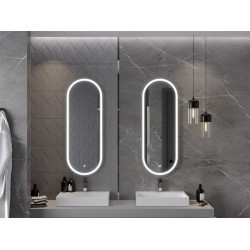 Mexen Bono  Led fürdöszobai tükör  45 x 120 cm, LED 6000K, + páramentesítö - 9816-045-120-611-00 Led Tükör