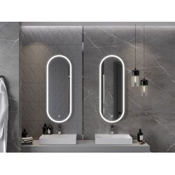 Mexen Bono  Led fürdöszobai tükör  55 x 155 cm, LED 6000K, + páramentesítö - 9816-055-155-611-00 Led Tükör