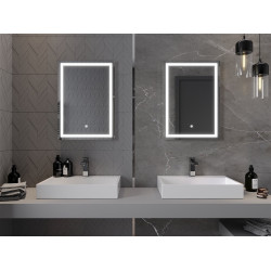 Mexen Miko  Led fürdöszobai tükör  60 x 80 cm, LED 6000K, + páramentesítö - 9819-060-080-611-00 Led Tükör