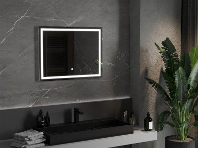 Mexen Miko  Led fürdöszobai tükör  80 x 60 cm, LED 6000K, + páramentesítö - 9819-080-060-611-00 Led Tükör
