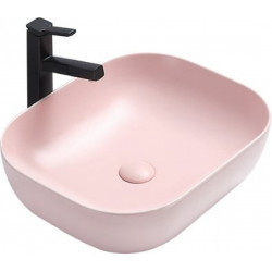 Mexen Rosa   mosdó pultra helyezhetö  50 x 40 cm,  rózsaszin  mat - 21095044 Pultra építhető Pultra építhető 406594 Mexen