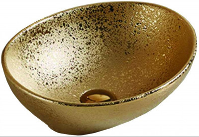 Mexen Elza   mosdó pultra helyezhetö  40 x 33 cm, arany - 21014050 Pultra építhető