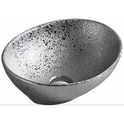 Mexen Elza   mosdó pultra helyezhetö  40 x 33 cm, ezüst  - 21014052 Pultra építhető Pultra építhető 406594 Mexen