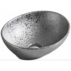 Mexen Elza   mosdó pultra helyezhetö  40 x 33 cm, ezüst  - 21014052 Pultra építhető Pultra építhető 406594 Mexen