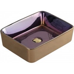 Mexen Catia   mosdó pultra helyezhetö  48 x 37 cm,  lila - 21314855 Pultra építhető Pultra építhető 406594 Mexen