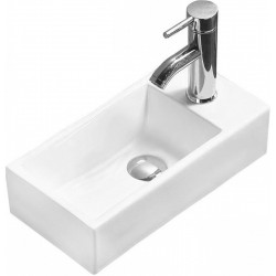 Mexen Inez  Mosdó kagyló  balos 40 x 20 cm,  fehér - 21484000L Mosdó csaplyukal Mosdó csaplyukal 406594 Mexen