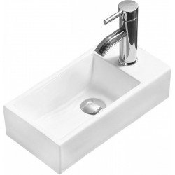 Mexen Inez  Mosdó kagyló  balos 40 x 20 cm,  fehér - 21484000L Mosdó csaplyukal Mosdó csaplyukal 406594 Mexen