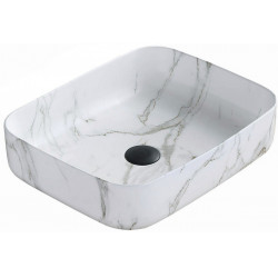 Mexen Carla   mosdó pultra helyezhetö  50 x 39 cm,  fehér kö  - 21555092 Pultra építhető Pultra építhető 406594 Mexen