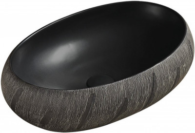 Mexen Abril   mosdó pultra helyezhetö  58 x 39 cm,  fekete - 22015866 Pultra építhető