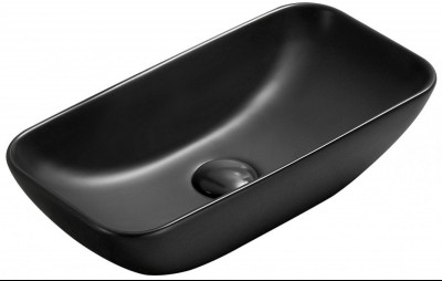 Mexen Klara   mosdó pultra helyezhetö  46 x 23 cm,  fekete mat - 21564685 Pultra építhető
