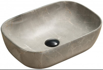 Mexen Rita   mosdó pultra helyezhetö  45 x 32 cm,  beige kö  - 21084597 Pultra építhető