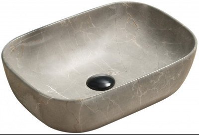 Mexen Rita   mosdó pultra helyezhetö  45 x 32 cm,  beige kö  - 21084597 Pultra építhető