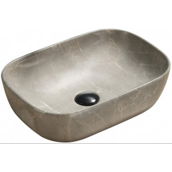 Mexen Rita   mosdó pultra helyezhetö  45 x 32 cm,  beige kö  - 21084597 Pultra építhető Pultra építhető 406594 Mexen