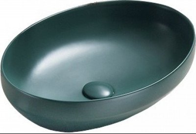 Mexen Cornelia   mosdó pultra helyezhetö  50 x 36 cm,  zöld   mat - 21885047 Pultra építhető