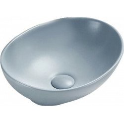 Mexen Elza   mosdó pultra helyezhetö  40 x 33 cm,  szürke -kék mat - 21014069 Pultra építhető Pultra építhető 406594 Mexen