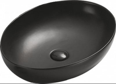 Mexen Jowita   mosdó pultra helyezhetö  52 x 39 cm,  fekete mat - 21355285 Pultra építhető