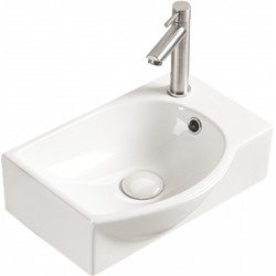 Mexen Mista  Mosdó kagyló  balos 40 x 28 cm,  fehér - 22174000L Mosdó csaplyukal Mosdó csaplyukal 406594 Mexen