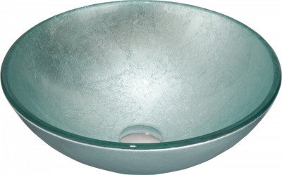 Mexen Mira  üveg    mosdó pultra helyezhetö  42 x 42 cm, ezüst  - 24124211 Pultra építhető