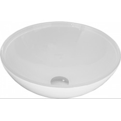 Mexen Mira  üveg    mosdó pultra helyezhetö  42 x 42 cm,  fehér - 24124230 Pultra építhető Pultra építhető 406594 Mexen