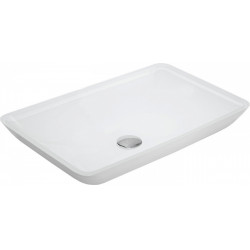 Mexen Megan  üveg    mosdó pultra helyezhetö  56 x 36 cm,  fehér - 24135630 Pultra építhető Pultra építhető 406594 Mexen