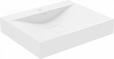 Mexen Poli   mosdó pultra helyezhetö  kompozit 1/O 60 x 48 cm,  fehér - 23026001 Pultra építhető
