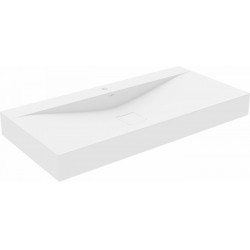 Mexen Poli   mosdó pultra helyezhetö  kompozit 1/O 100 x 48 cm,  fehér - 23021001 Pultra építhető Pultra építhető 406594 Mexen