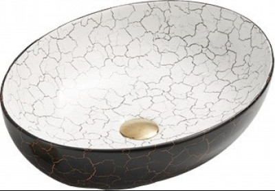 Mexen Iko   mosdó pultra helyezhetö  52 x 39 cm,  fekete  - 22245256 Pultra építhető
