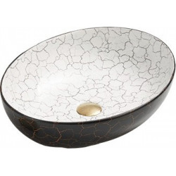 Mexen Iko   mosdó pultra helyezhetö  52 x 39 cm,  fekete  - 22245256 Pultra építhető Pultra építhető 406594 Mexen