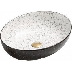 Mexen Iko   mosdó pultra helyezhetö  52 x 39 cm,  fekete  - 22245256 Pultra építhető Pultra építhető 406594 Mexen