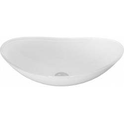 Mexen Sonia  üveg    mosdó pultra helyezhetö  54 x 37 cm,  fehér - 24145430 Pultra építhető Pultra építhető 406594 Mexen