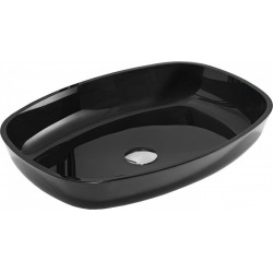 Mexen Araks  üveg    mosdó pultra helyezhetö  54 x 39 cm,  fekete - 24155470 Pultra építhető Pultra építhető 406594 Mexen