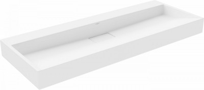 Mexen Ava   mosdó pultra helyezhetö  kompozit B/O 120 x 46 cm,  fehér - 23011200 Pultra építhető