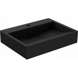 Mexen Ava   mosdó pultra helyezhetö  kompozit 1/O 50 x 38 cm,  fekete - 23015071 Pultra építhető Pultra építhető 406594 Mexen