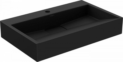 Mexen Ava   mosdó pultra helyezhetö  kompozit 1/O 60 x 38 cm,  fekete - 23016071 Pultra építhető