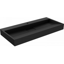 Mexen Ava   mosdó pultra helyezhetö  kompozit 1/O 100 x 46 cm,  fekete - 23011071 Pultra építhető Pultra építhető 406594 Mexen
