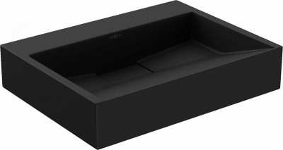 Mexen Ava   mosdó pultra helyezhetö  kompozit B/O 50 x 38 cm,  fekete - 23015070 Pultra építhető