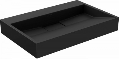 Mexen Ava   mosdó pultra helyezhetö  kompozit B/O 70 x 46 cm,  fekete - 23017070 Pultra építhető